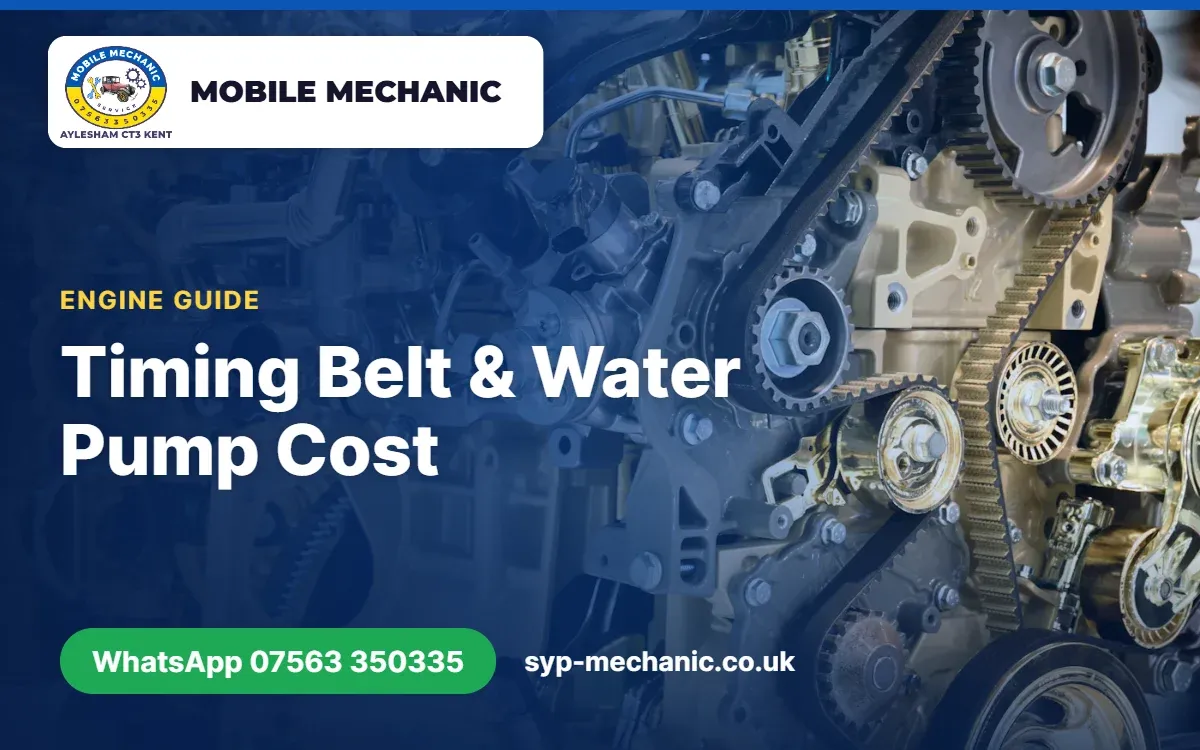 Timing belt and water pump kit ready to fit by a mobile mechanic in Aylesham, Kent