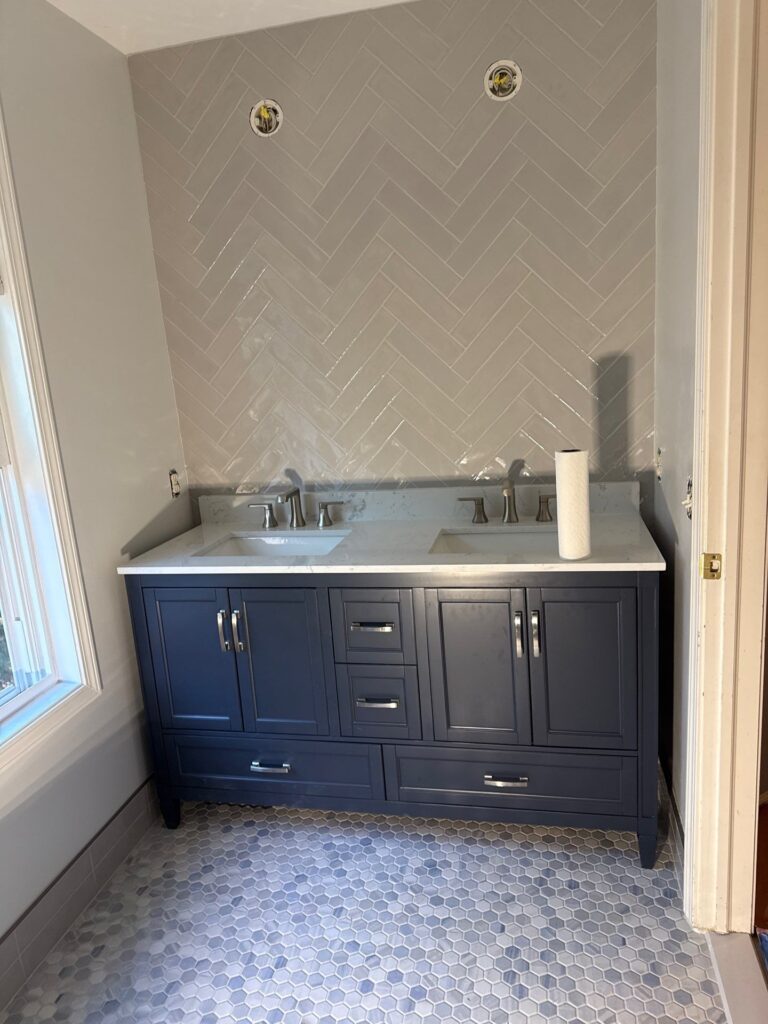 Bathroom vanity and storage