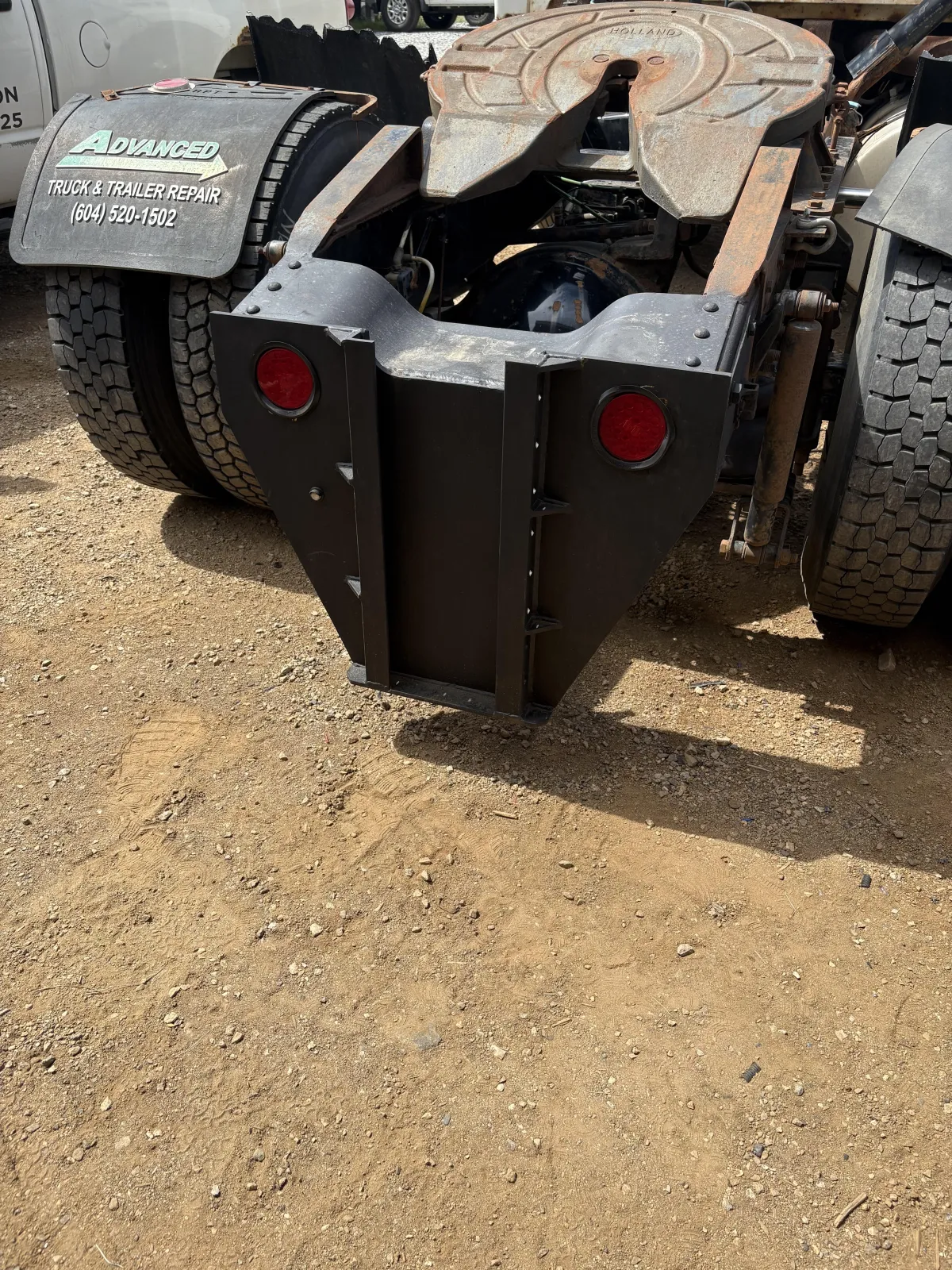 Semi truck apron welding repair - heavy duty metal fabrication in Vernon BC