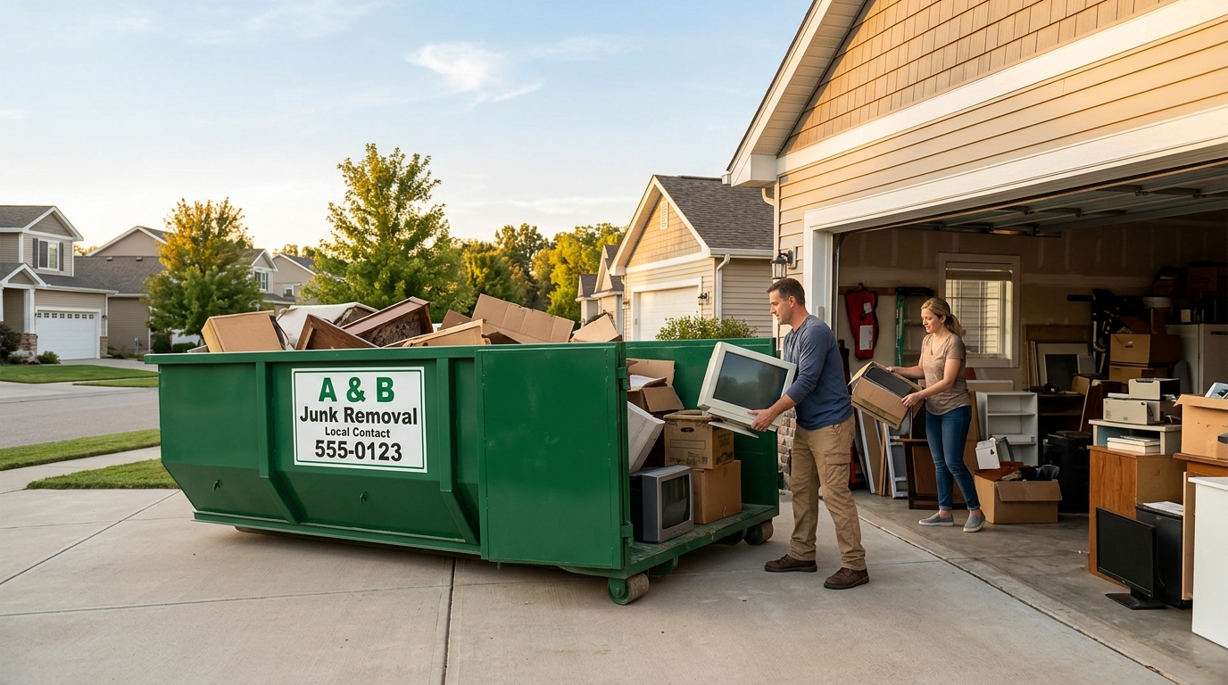Choosing Residential Dumpster Rental Sizes for Garage Cleanouts