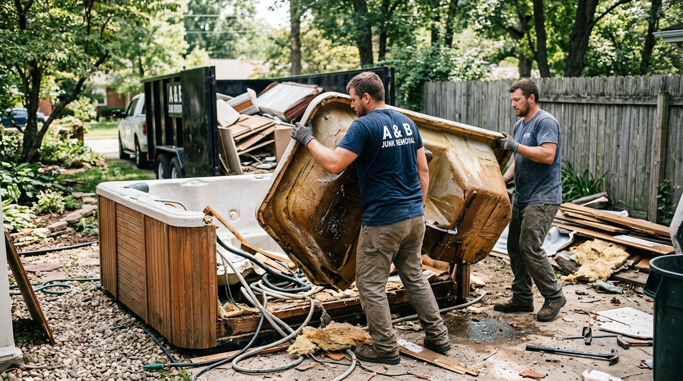 Expert Hot Tub Removal and Disposal Service | A & B Junk Removal