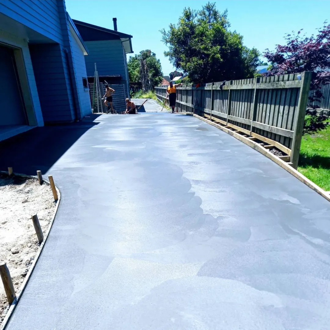 Concrete driveway and footpath finish in Northland