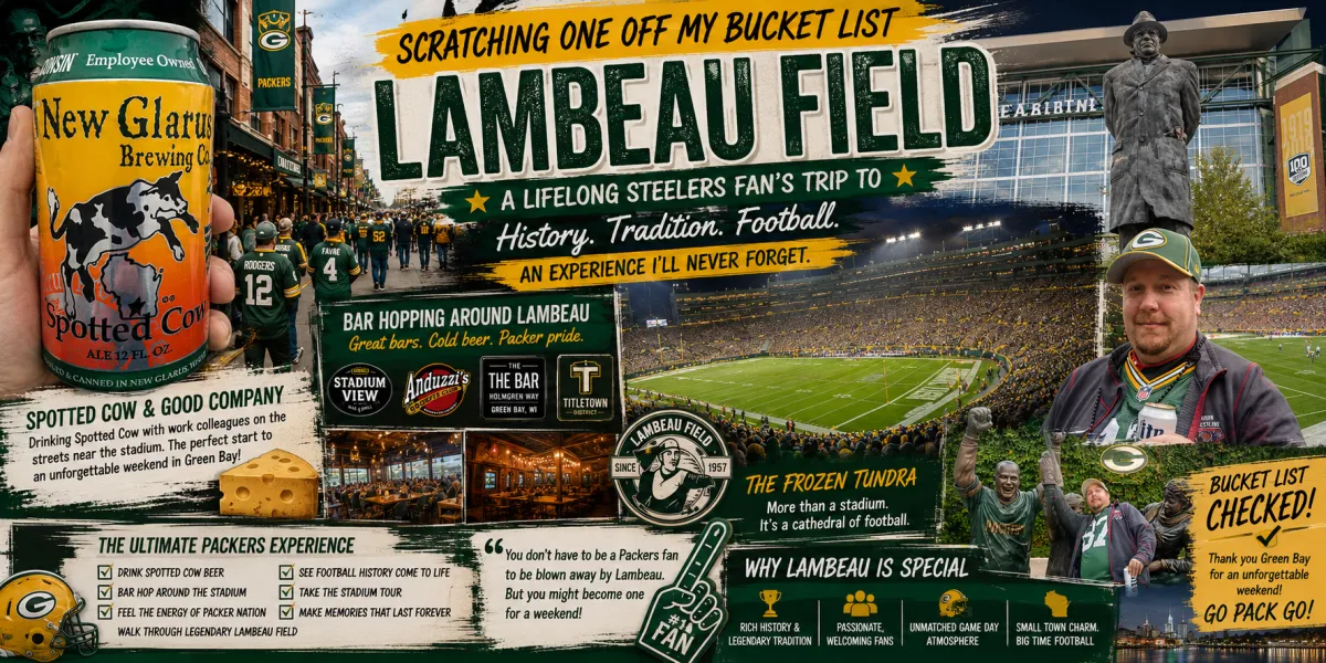 Scratching One Off My Bucket List: A Pittsburgh Steelers Fan's Pilgrimage to Lambeau Field
