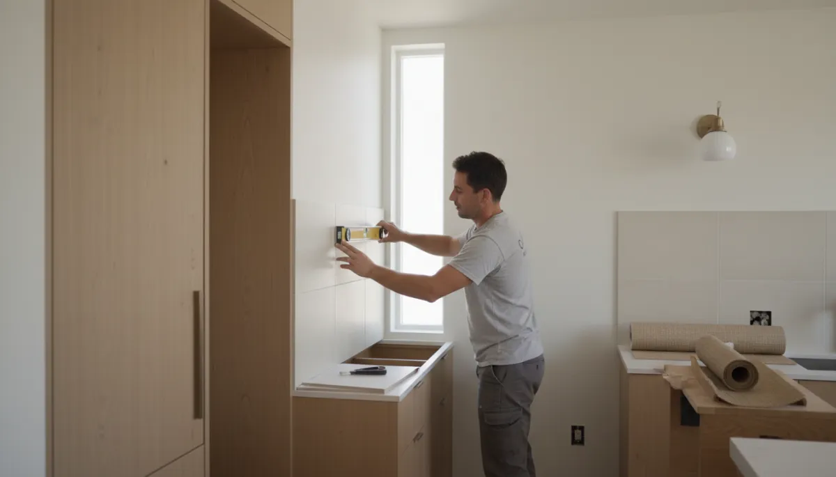 Detailed interior finishing work in a luxury ADU in San Diego showcasing craftsmanship and modern design