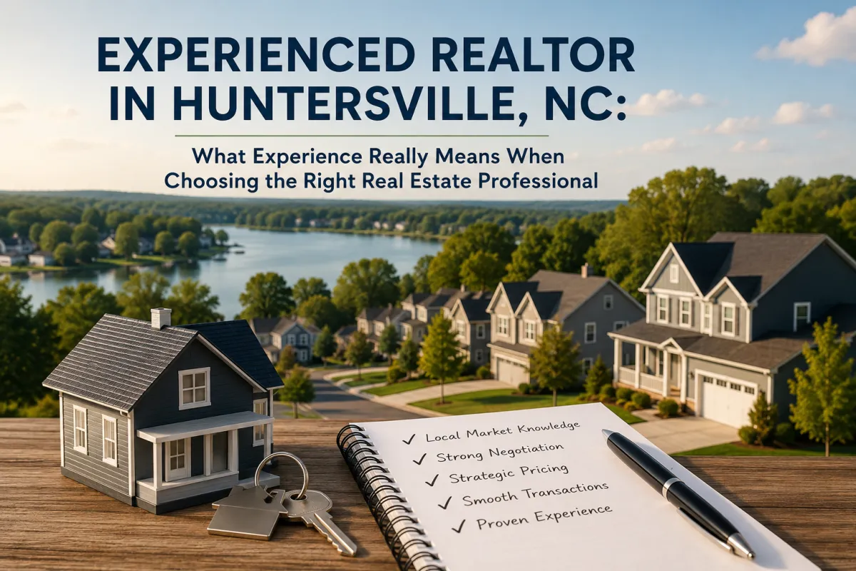 Experienced Realtor in Huntersville, NC helping buyers and sellers navigate the local real estate market with confidence.