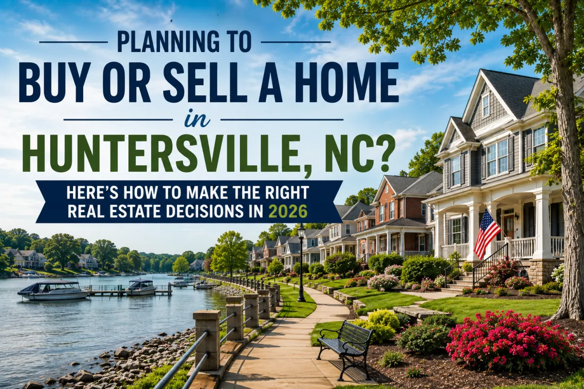 Realtor in Huntersville NC helping buyers and sellers in Huntersville, Charlotte, Davidson, Cornelius, Mooresville, and Lake Norman