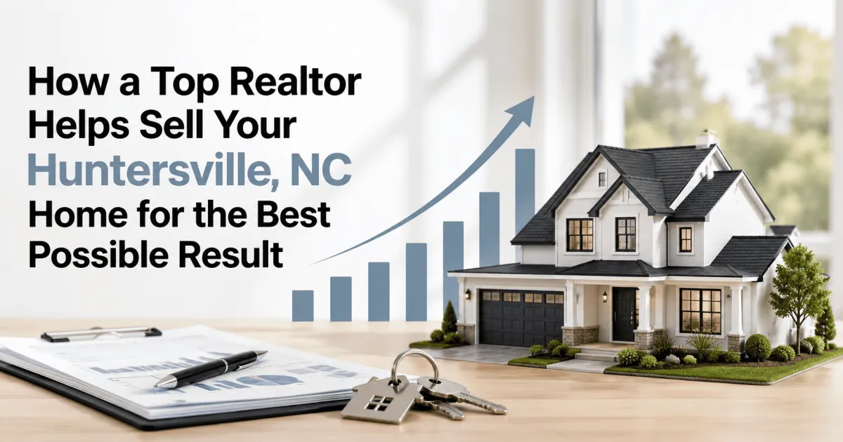 Top Realtor helping sell a home in Huntersville NC