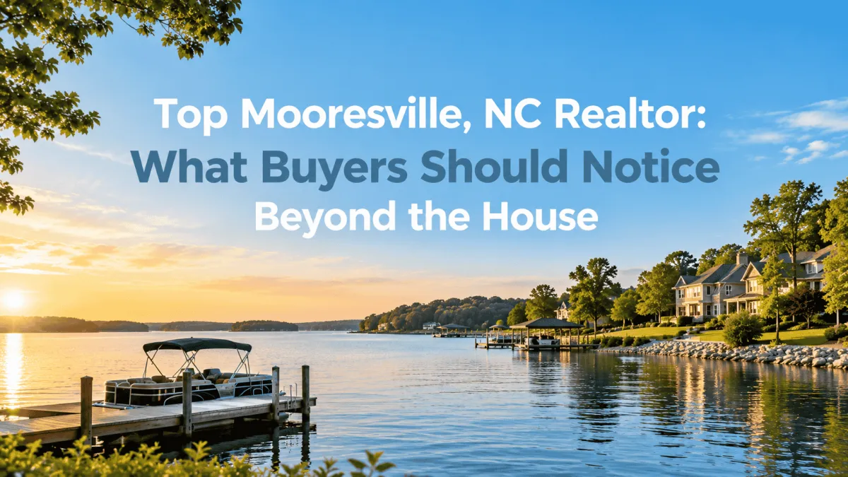 Mooresville, NC Realtor helping buyers evaluate a home