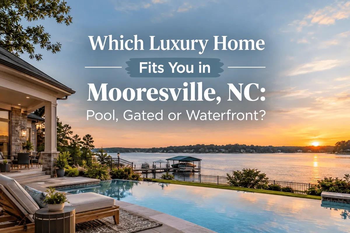 Mooresville NC luxury waterfront home on Lake Norman