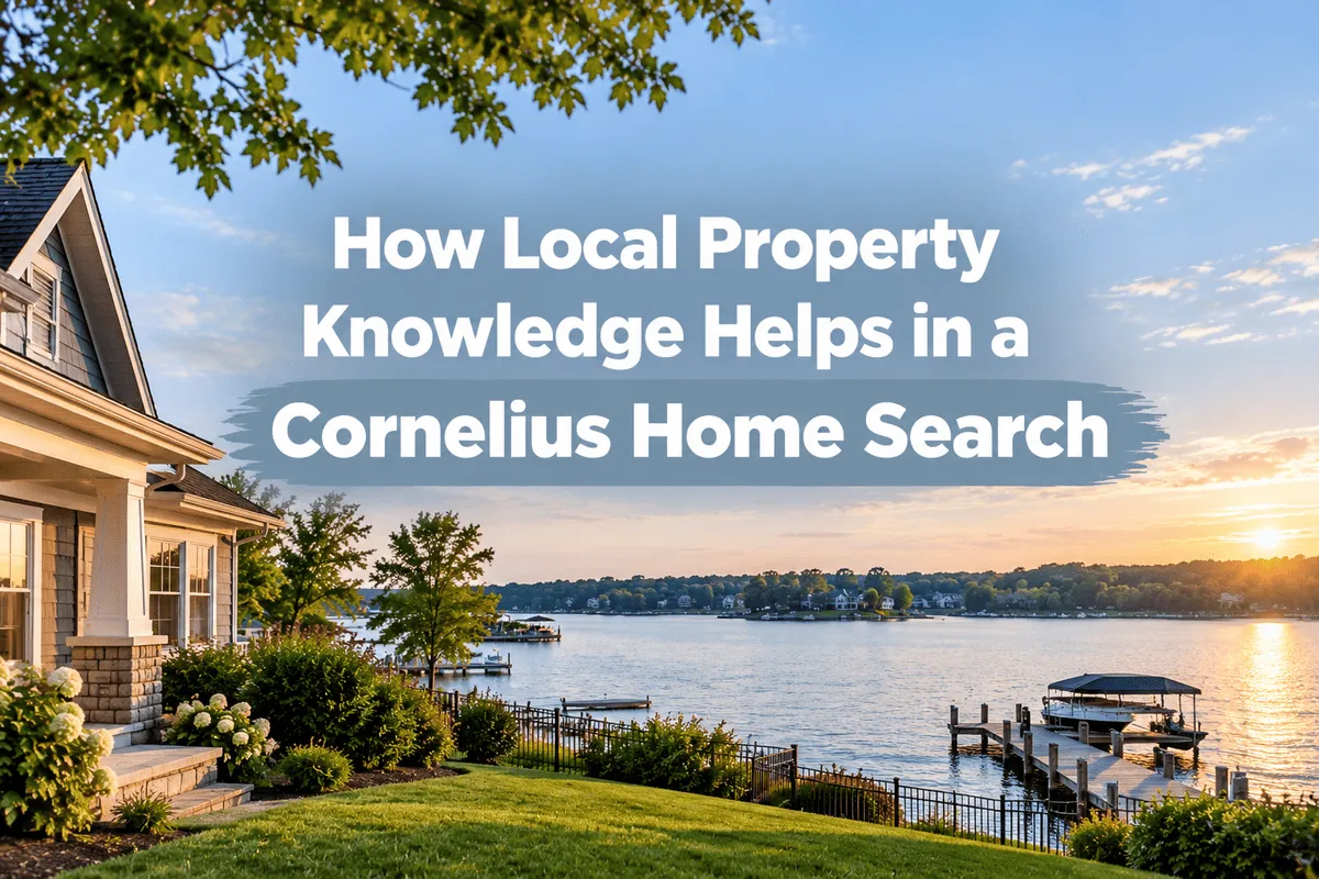 Home in Cornelius, NC, illustrating local property knowledge for a home search
