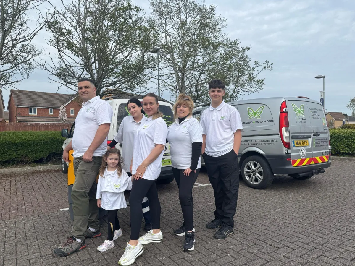 eXteam Cleaning Bognor Regis Team and Vans