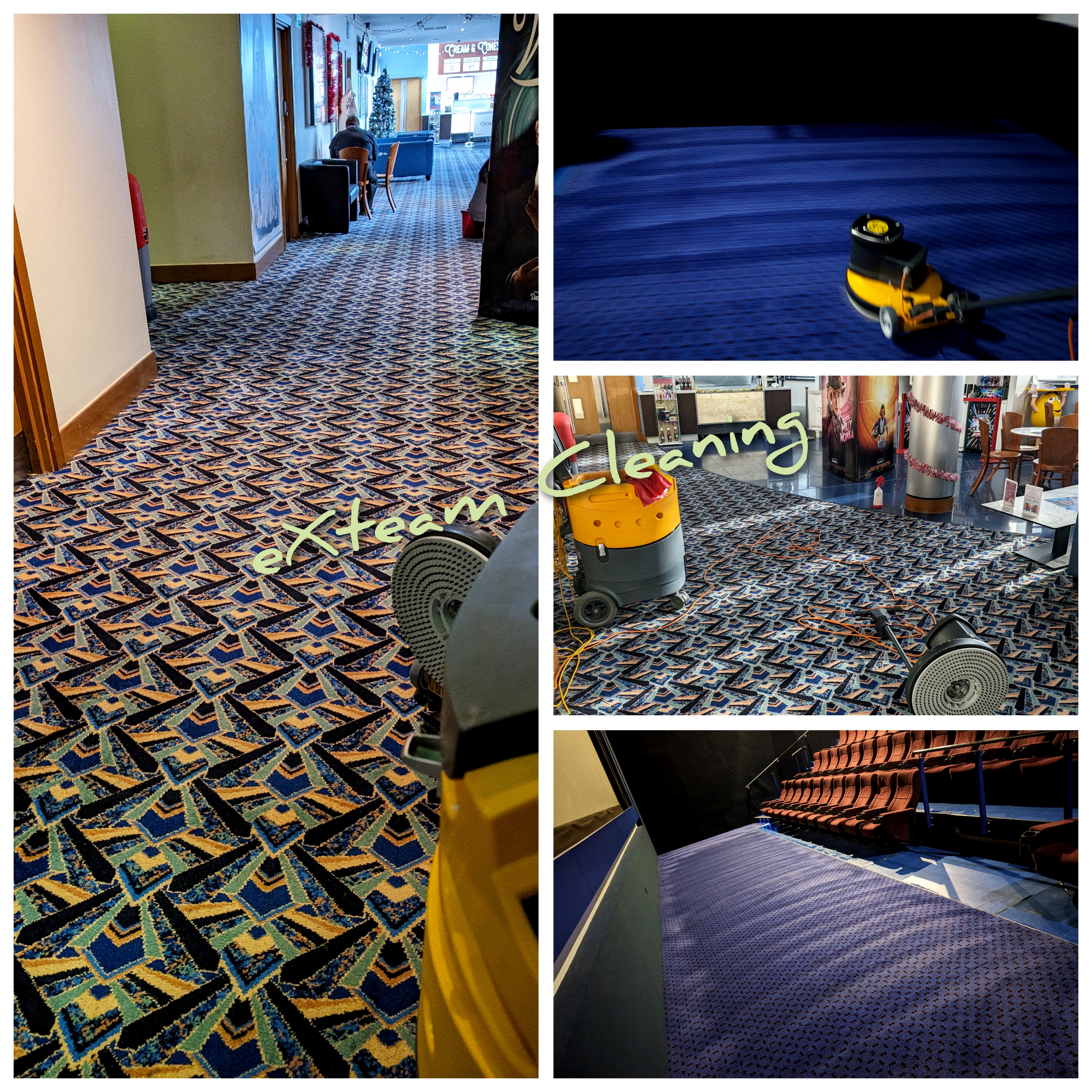 Professional carpet cleaning results with fast drying finish