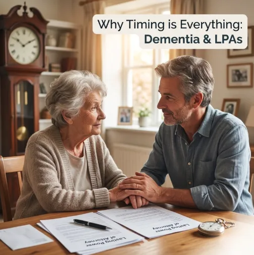 National Dementia Action Week logo featuring bright blue flowers