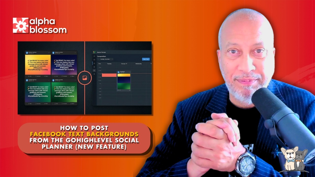 NEW GoHighLevel Feature: Post Facebook Text Backgrounds Automatically!