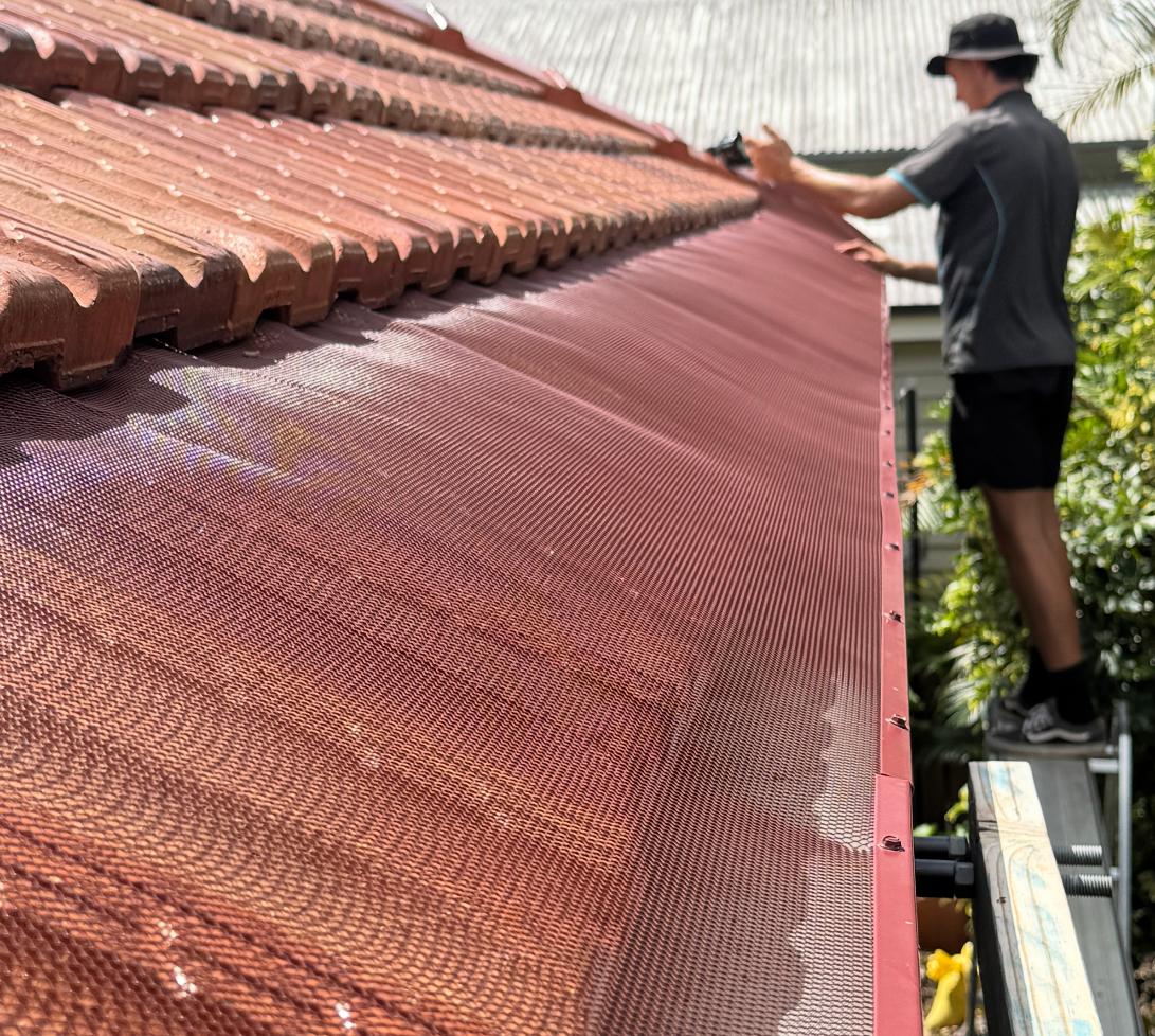 Tle Gutter Guard Installation terracota tiles