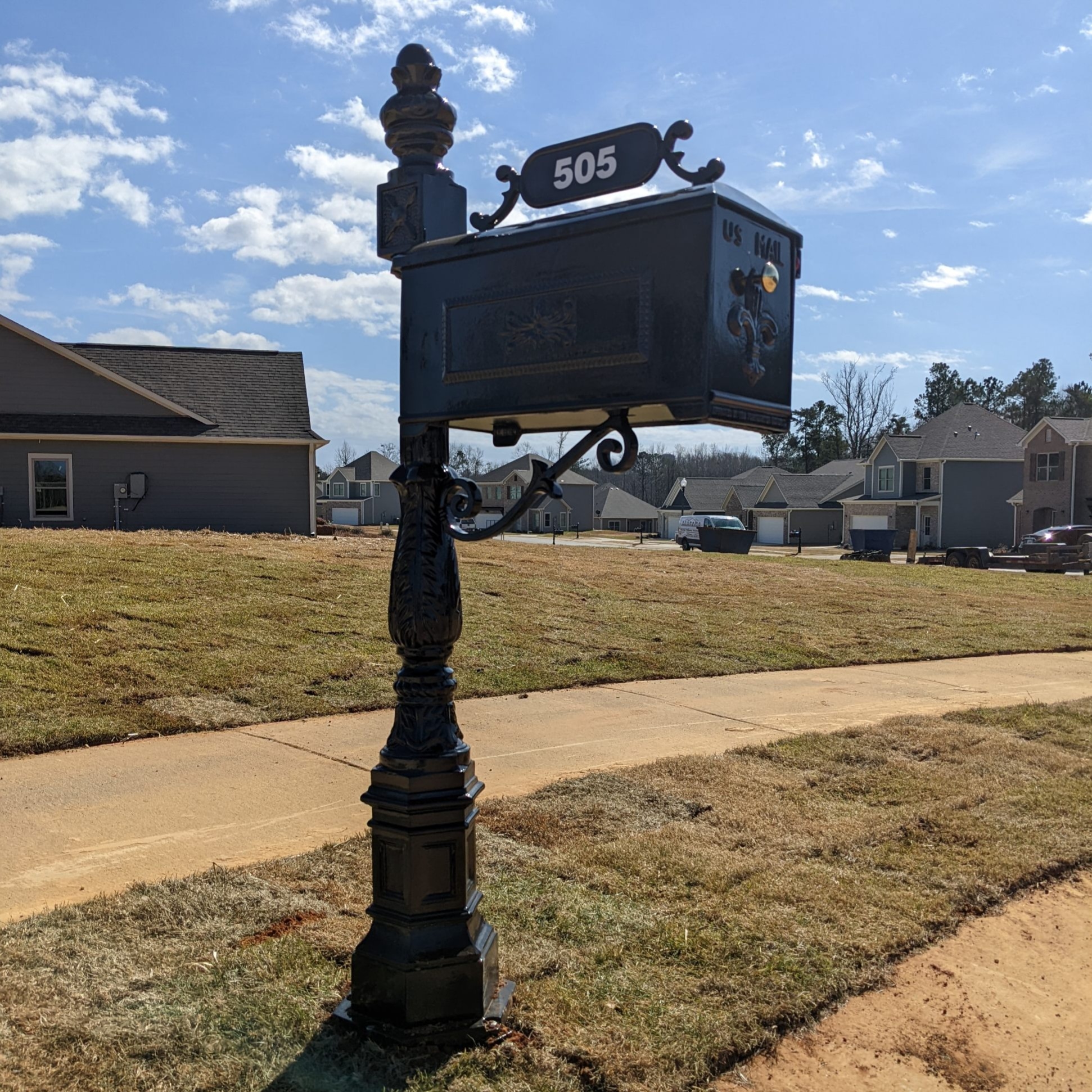 Custom Steel Mailbox Installation