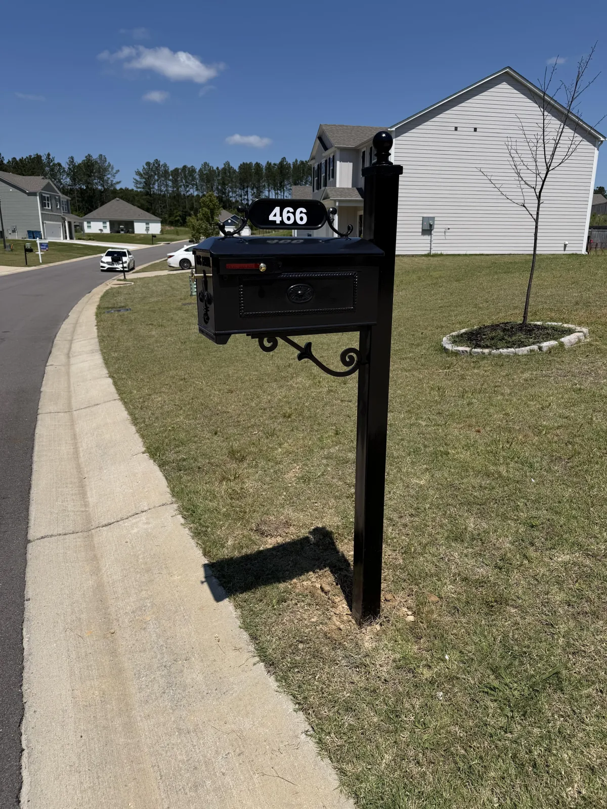 Custom Steel Mailbox Installation