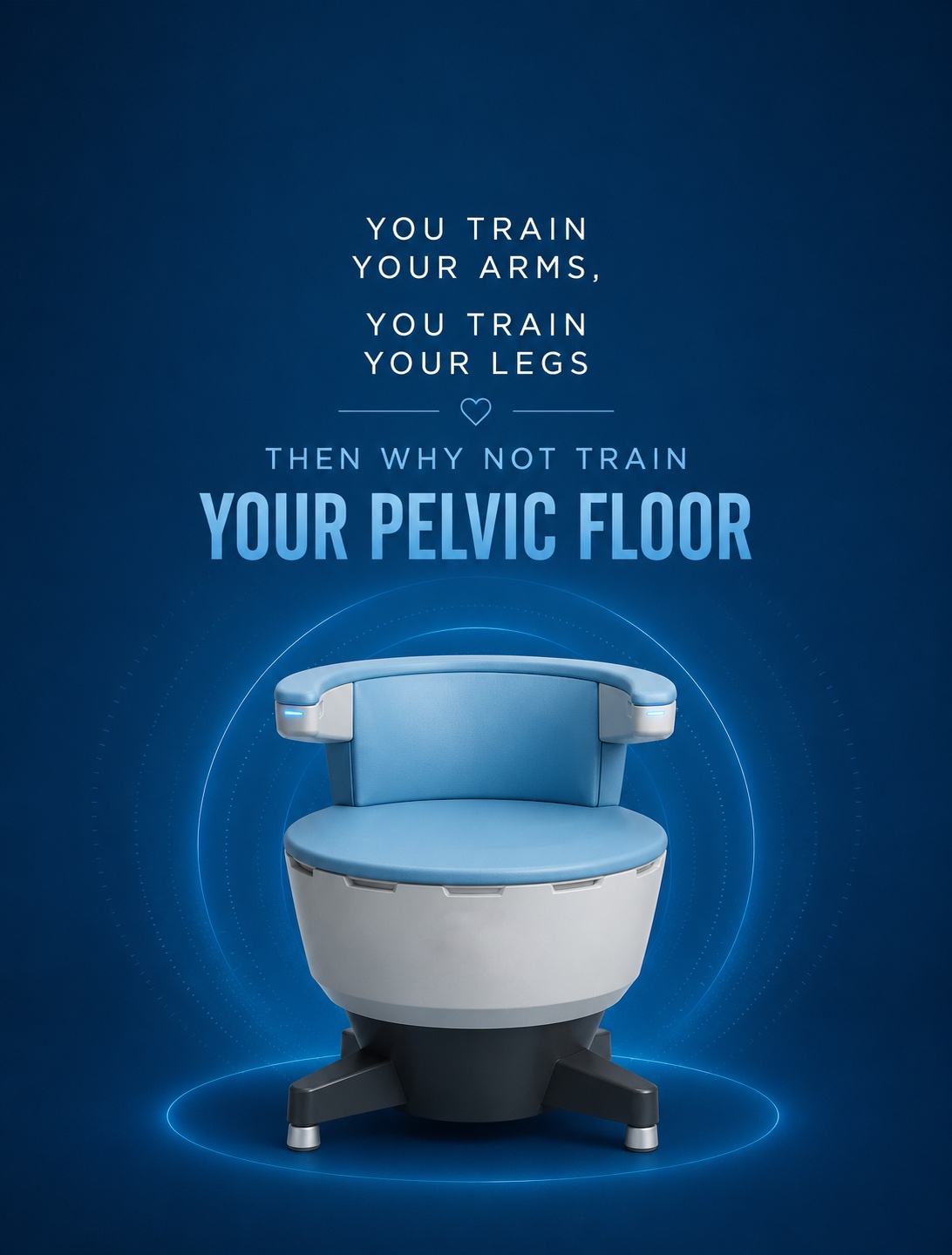 EMSELLA pelvic floor strengthening chair in the VIP Health Recovery Lab, Parnell Auckland