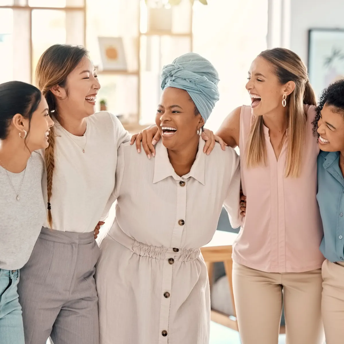 Group of females laughing