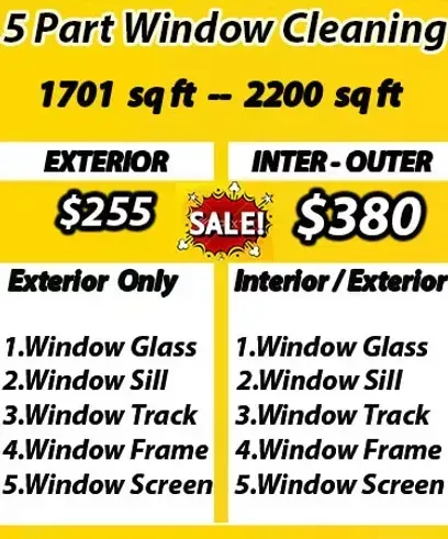 cleaning window prices