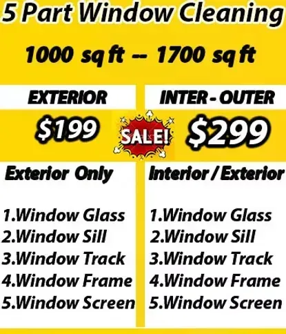 cleaning window prices