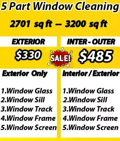 cleaning window prices