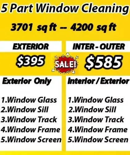 cleaning window prices