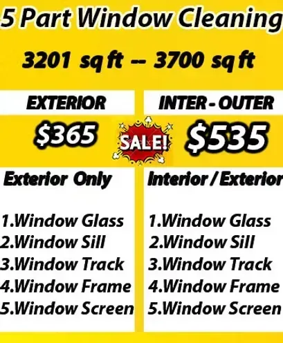 cleaning window prices