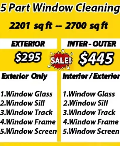 cleaning window prices
