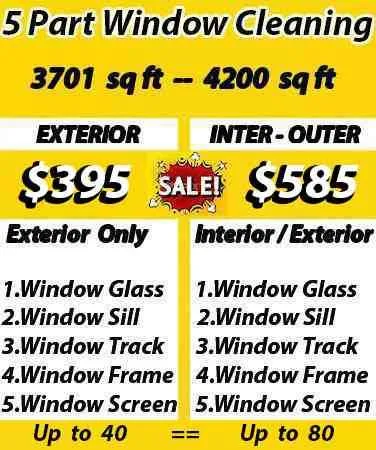 cleaning window prices