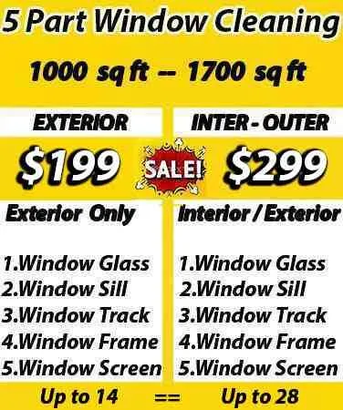 cleaning window prices