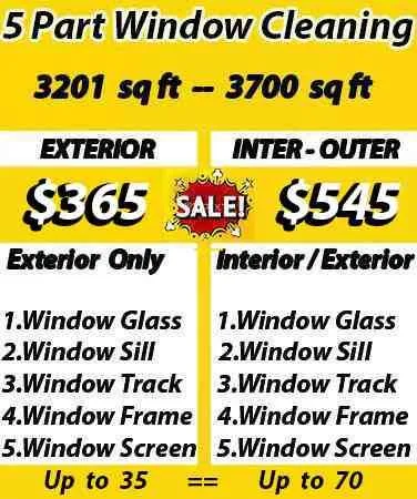 cleaning window prices