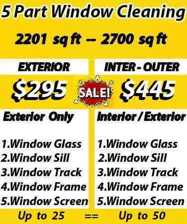 cleaning window prices
