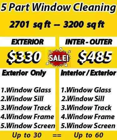 cleaning window prices