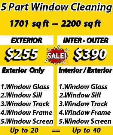cleaning window prices
