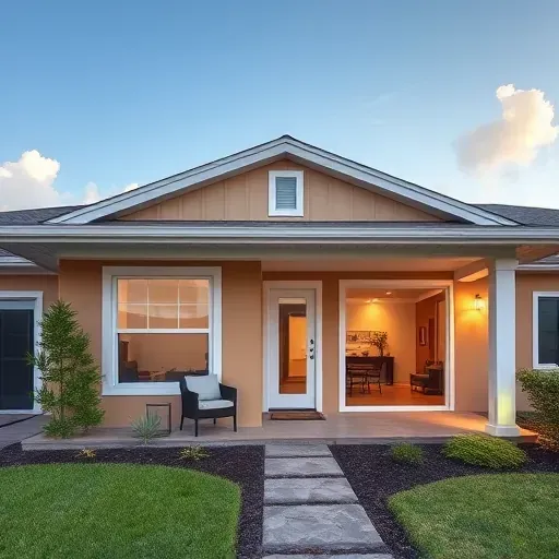 Home remodeling project in Dade City FL showcasing elegant design, landscaped yard, and inviting outdoor setting.