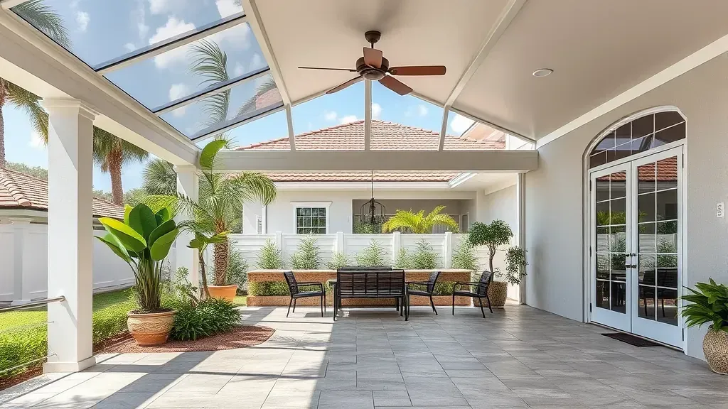 Patio Enclosures projects showcasing beautiful designs in Tampa, FL for enhanced outdoor living.