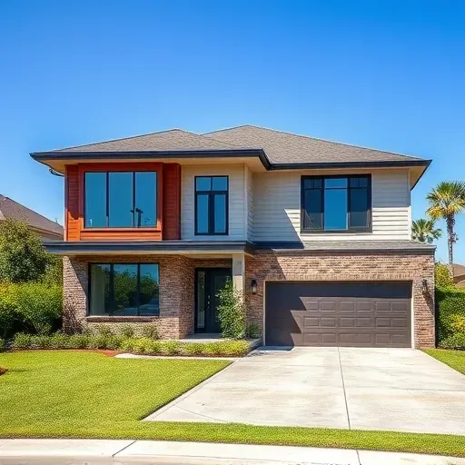 Beautiful home addition in Tampa with modern extension, energy-efficient windows, and elegant landscaping on a sunny day.