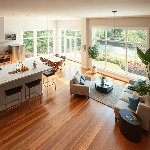 Home remodeling in Bloomingdale FL featuring a bright open-concept living space with modern kitchen and elegant decor.