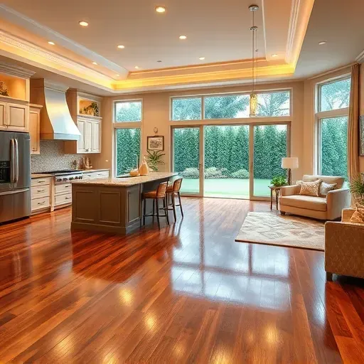 Home remodeling in Seffner, FL features a stylish open-concept living area with hardwood floors and elegant decor.