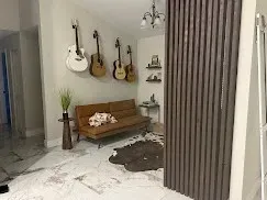 Modern home addition in Tampa featuring stylish extension, large windows, lush landscaping, and craftsmanship details.