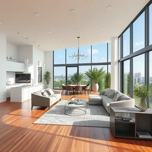 Home remodeling project in Tampa FL showcasing a modern living space with stylish furnishings and elegant decor.