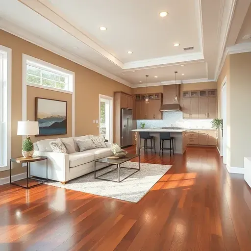 Home remodeling project showcasing a stylish interior in Tampa, Florida with modern furnishings and decor.