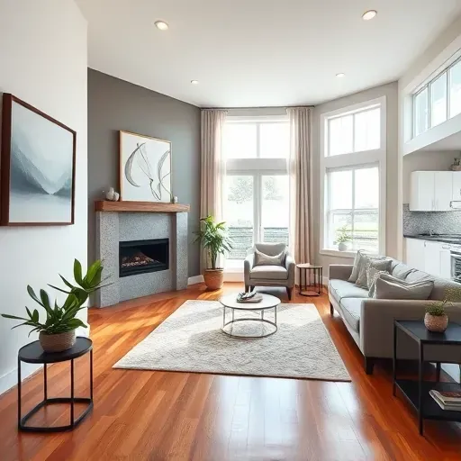 Completed home remodeling project in Bloomingdale FL featuring a stylish living room with modern decor and inviting ambiance.