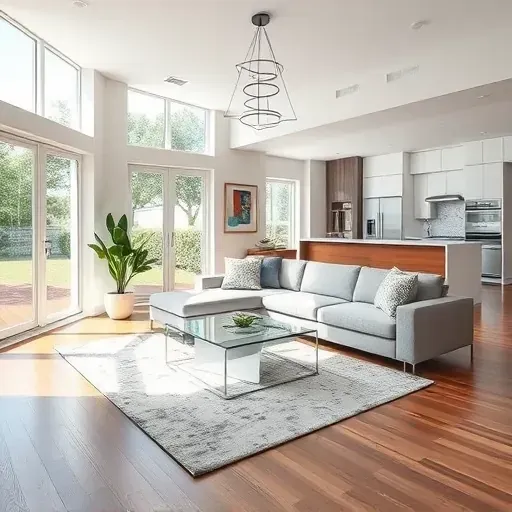Modern living room remodel in Carrollwood FL featuring sleek furniture, natural light, and stylish decor accents.