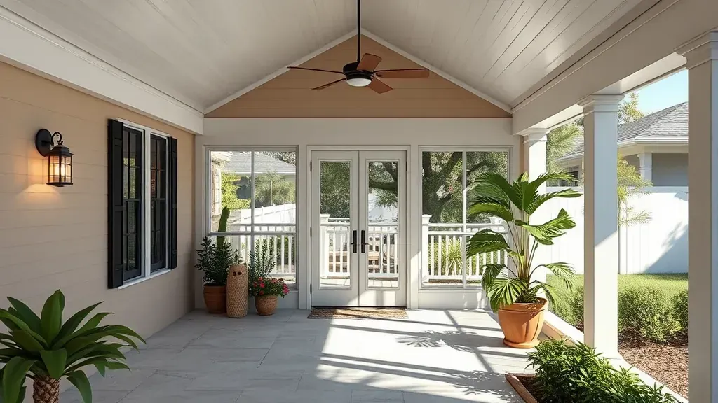 Enclosed Porch Conversion projects in Tampa, FL showcasing modern designs and vibrant outdoor spaces