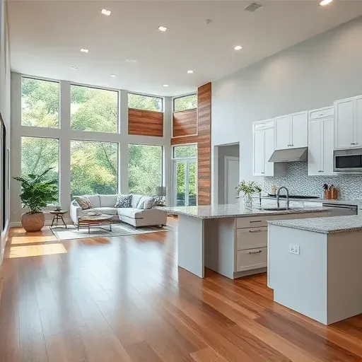 Stunning open-concept living area in Temple Terrace FL with modern design, high ceilings, and elegant finishes.