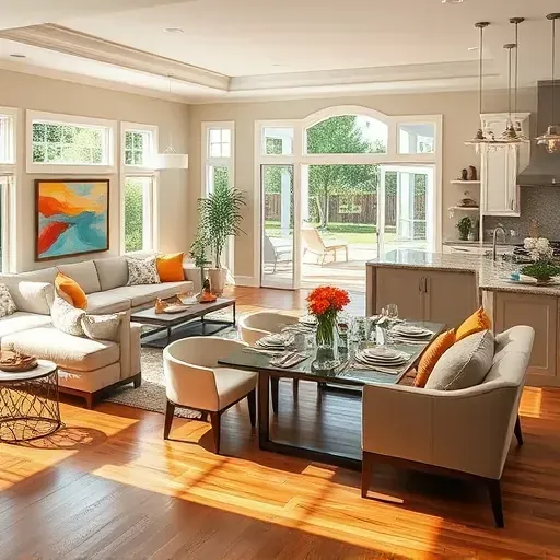 completed home remodeling in New Port Richey FL featuring modern furnishings, natural light, and elegant decor