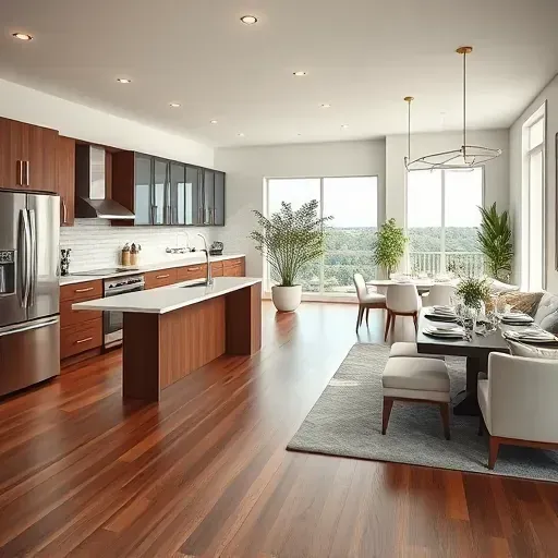 Modern Gulfport home remodeling featuring sleek kitchen, stylish living area, and elegant dining space.