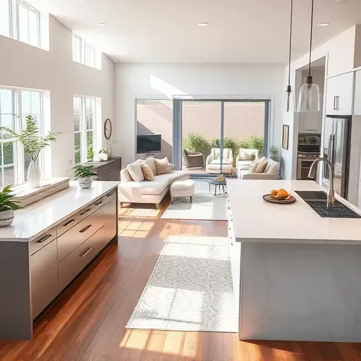 Bright open-concept living space in Temple Terrace, FL, featuring a stylish kitchen and inviting decor.